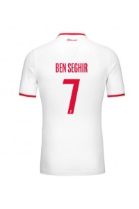 AS Monaco Eliesse Ben Seghir #7 Jalkapallovaatteet Kotipaita 2024-25 Lyhythihainen